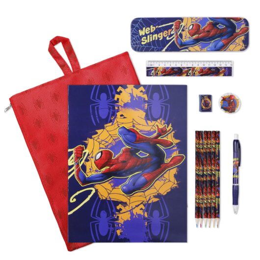 Spiderman Bumper Stationery Set in Reusable Bag