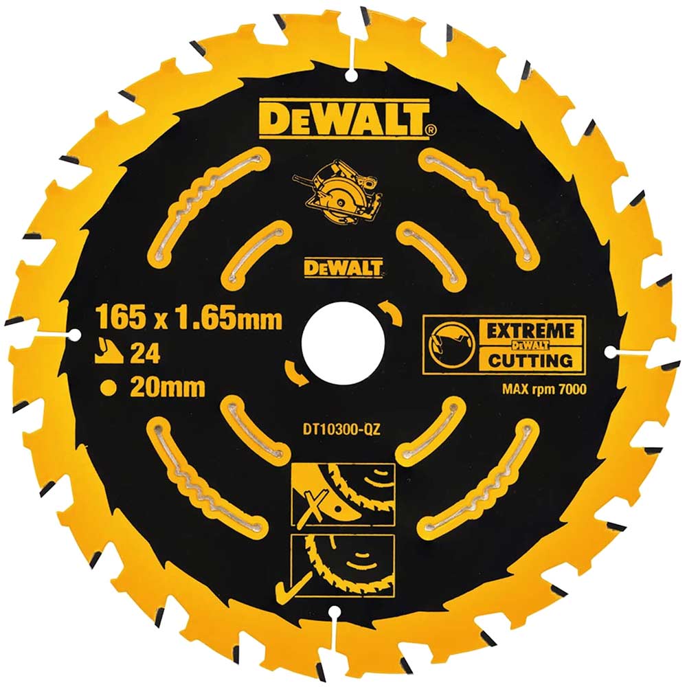 DeWalt Elite Extreme Circular Saw Blades 165mm 40T 20mm